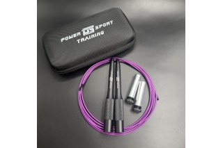 Скакалка Speed Rope Black/Purple от POWERSPORT Training